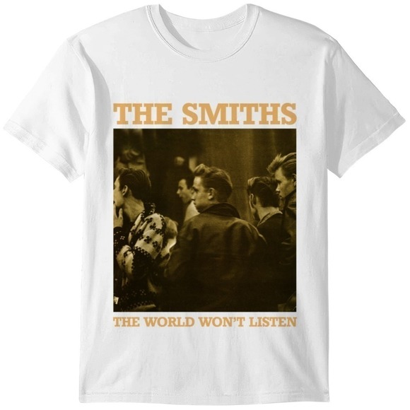 Teresa D Other - The Smiths World Wont Listen Album Graphic T-Shirt Rock Band Music Tee